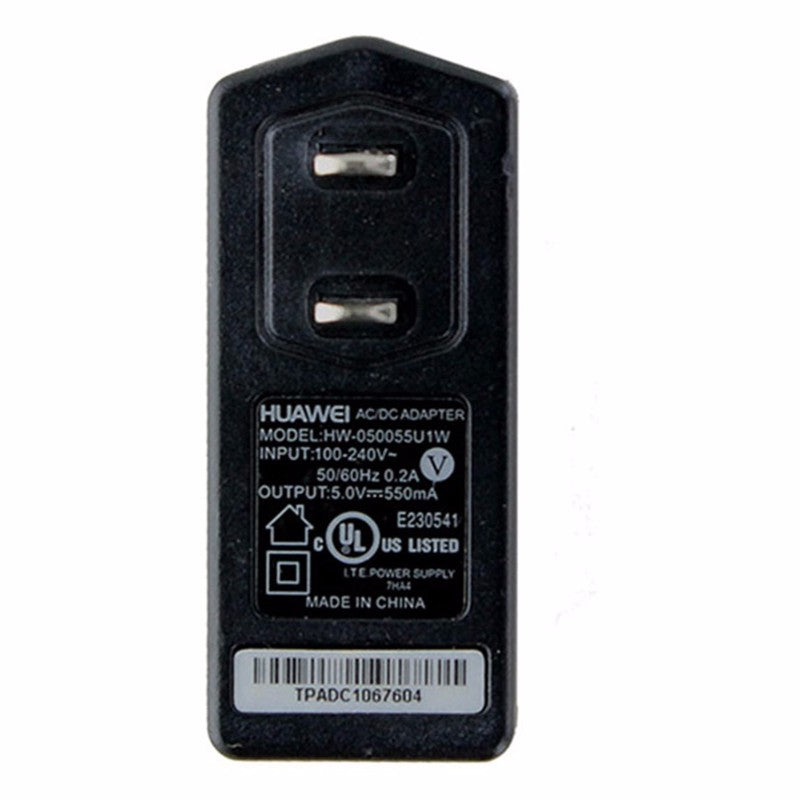 Huawei (HW-050100U1W) 5V 1A Wall Adapter for USB Devices - Black Cell Phone - Cables & Adapters Huawei - Simple Cell Bulk Wholesale Pricing - USA Seller
