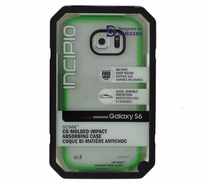 Incipio Octane Case for Samsung Galaxy S6 - Clear w/ Green Trim Cell Phone - Cases, Covers & Skins Incipio - Simple Cell Bulk Wholesale Pricing - USA Seller