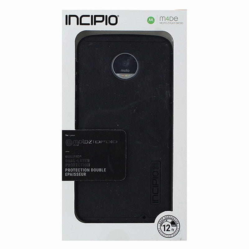 Incipio DualPro Series Dual Layer Case for Motorola Moto Z Play - Matte Black Cell Phone - Cases, Covers & Skins Incipio - Simple Cell Bulk Wholesale Pricing - USA Seller