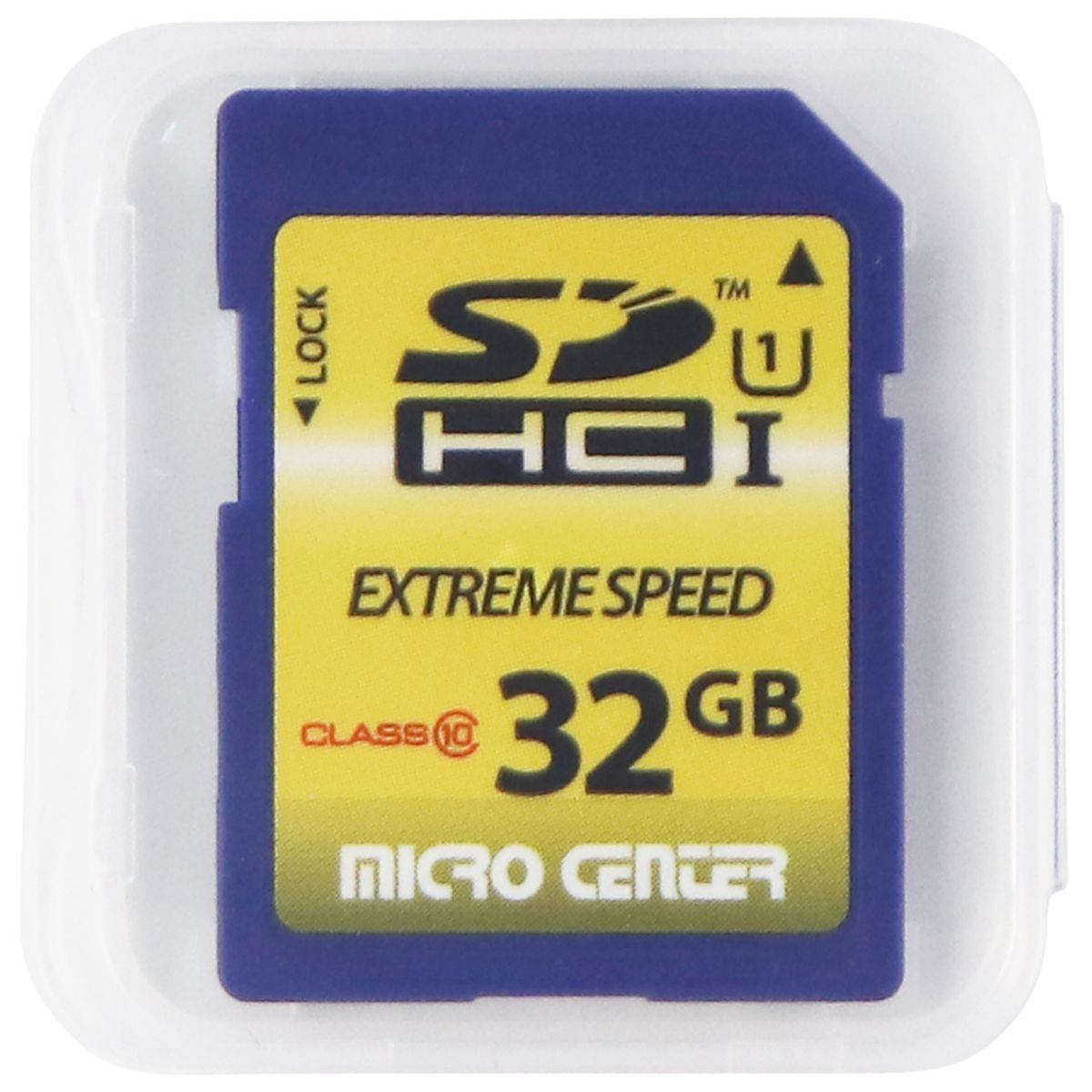 Micro Center Extreme Speed SDHC U1 Class 10 (32GB) Memory Card - Blue Cell Phone - Memory Cards Micro Center - Simple Cell Bulk Wholesale Pricing - USA Seller