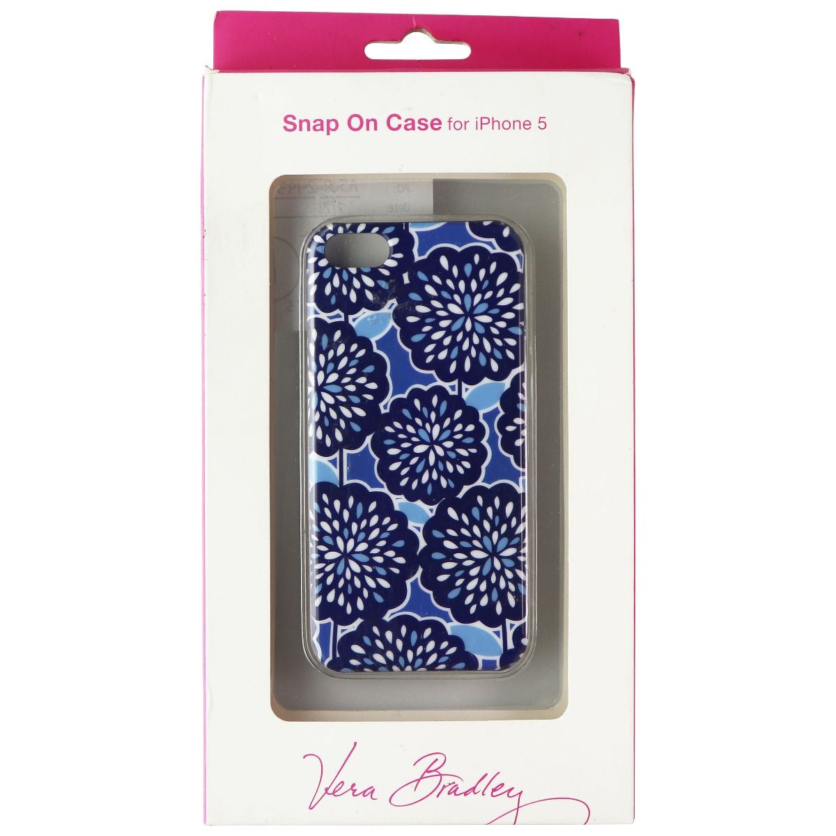 Vera Bradley Slim Case for Apple iPhone 5 (1st Gen Only) - Blue Flower Cell Phone - Cases, Covers & Skins Vera Bradley - Simple Cell Bulk Wholesale Pricing - USA Seller