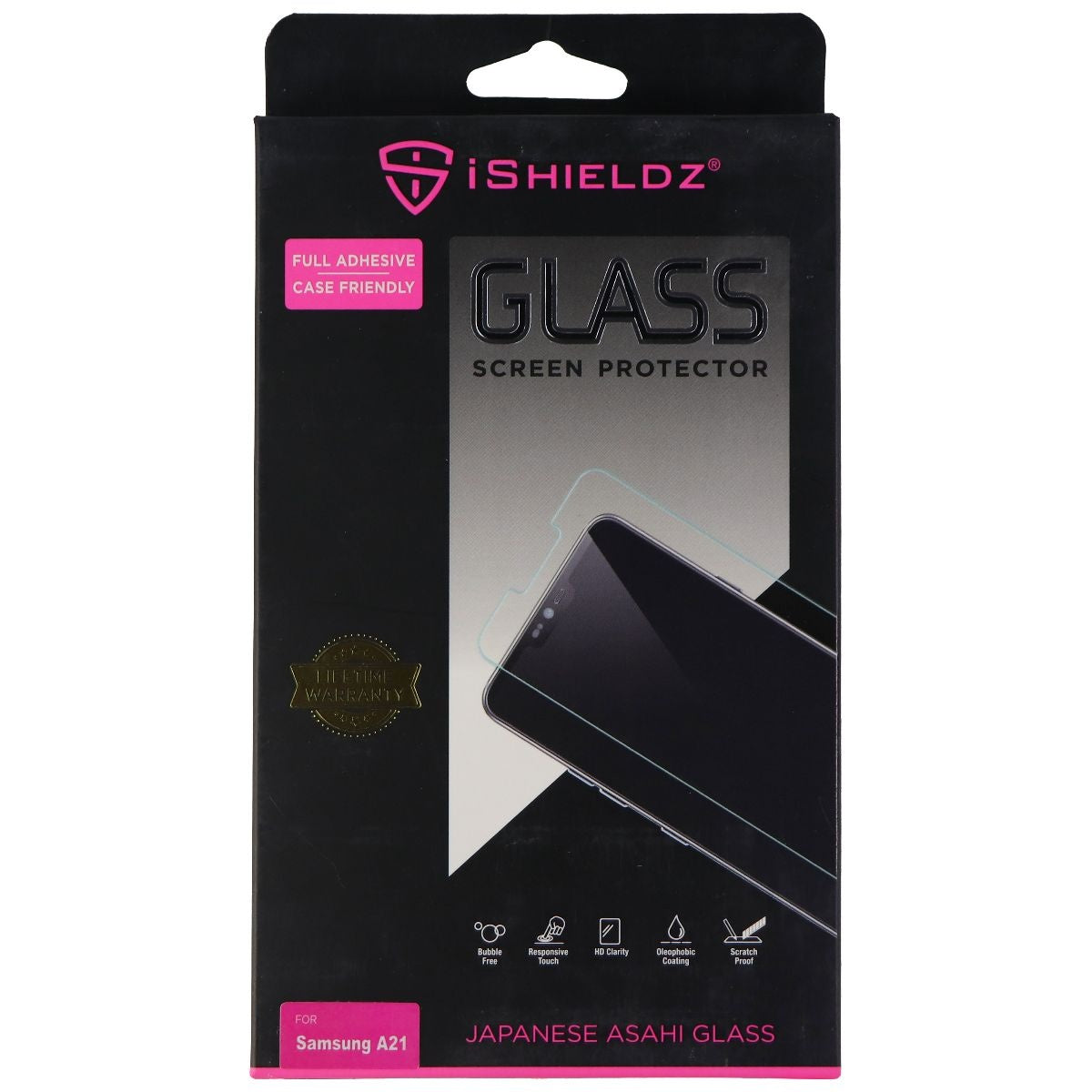 iShieldz Asahi Tempered Glass Screen Protector for Samsung Galaxy A21 - Clear Cell Phone - Screen Protectors iShieldz - Simple Cell Bulk Wholesale Pricing - USA Seller