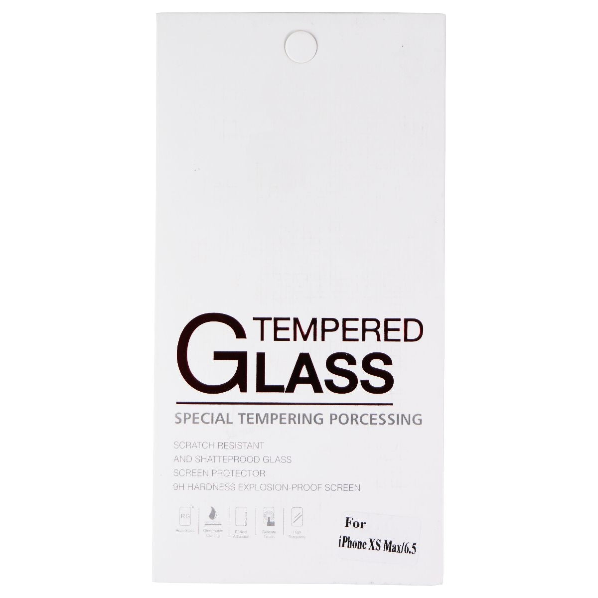 Tempered Glass Scratch Resistant Screen Protector for iPhone XS Max - Clear Cell Phone - Screen Protectors Unbranded - Simple Cell Bulk Wholesale Pricing - USA Seller