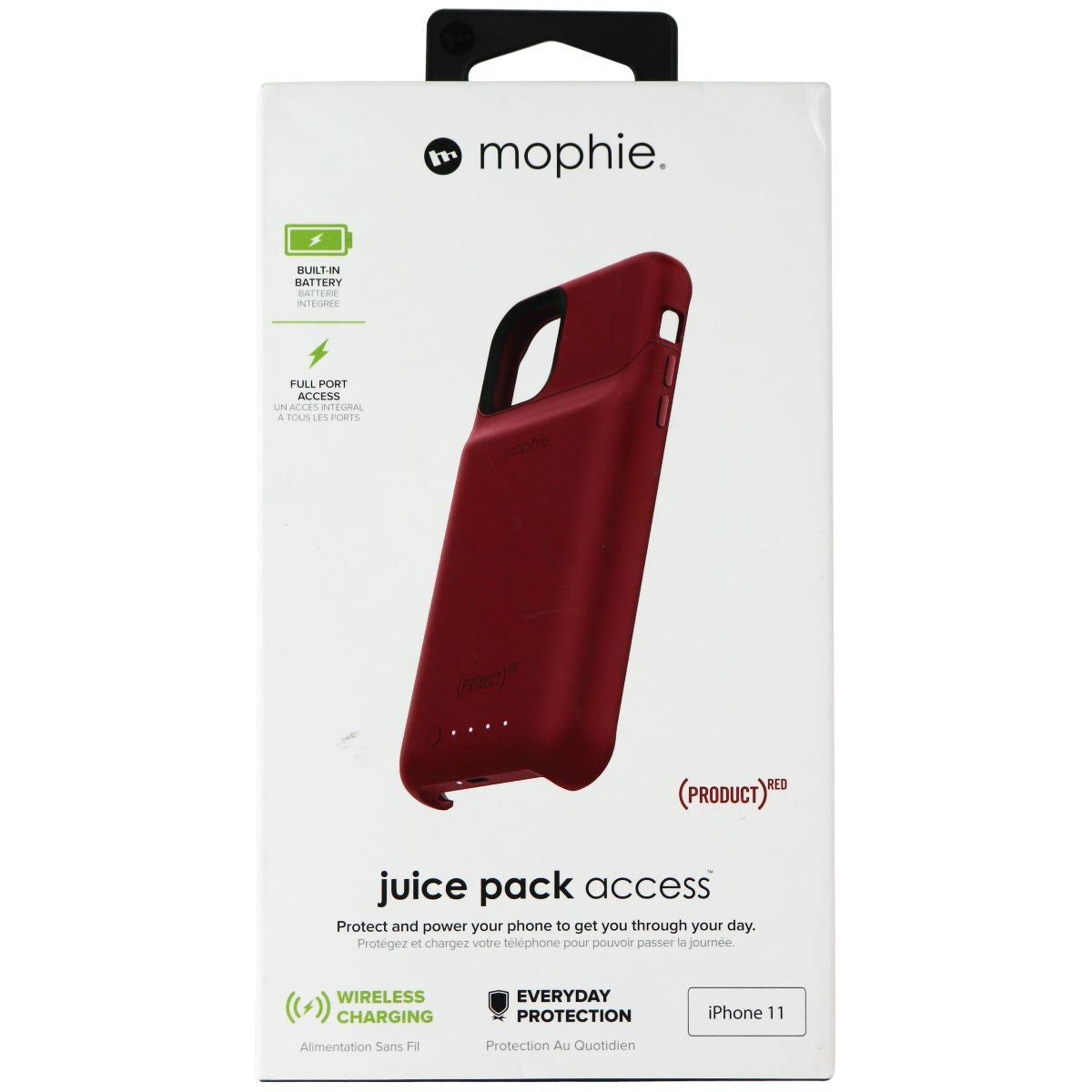 mophie Juice Pack Access 2000 mAh Battery Case for iPhone 11 - (Product) Red Cell Phone - Cases, Covers & Skins Mophie - Simple Cell Bulk Wholesale Pricing - USA Seller