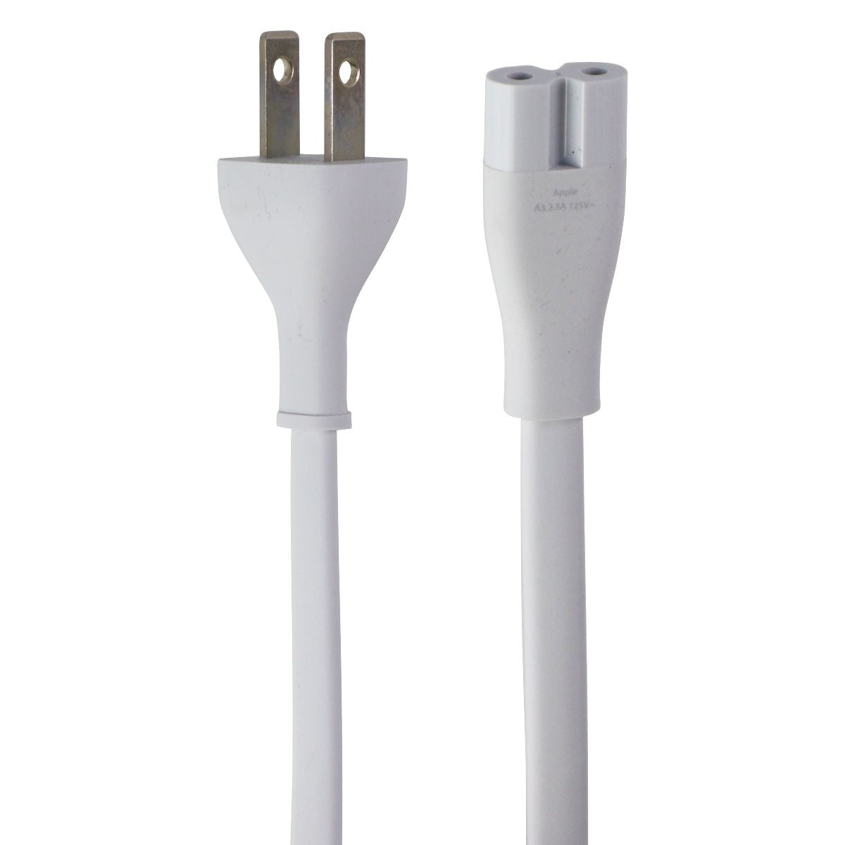 Apple (02 622-0349) 18AWG 2.5A 125V Power Supply Cord Cable - White Cell Phone - Cables & Adapters Apple - Simple Cell Bulk Wholesale Pricing - USA Seller