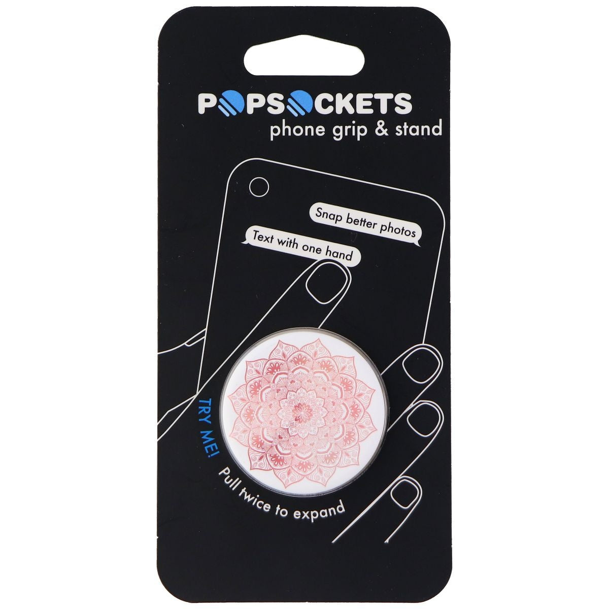 PopSockets: Collapsible Grip & Stand for Phones and Tablets - Rosy Silence Cell Phone - Mounts & Holders PopSockets - Simple Cell Bulk Wholesale Pricing - USA Seller