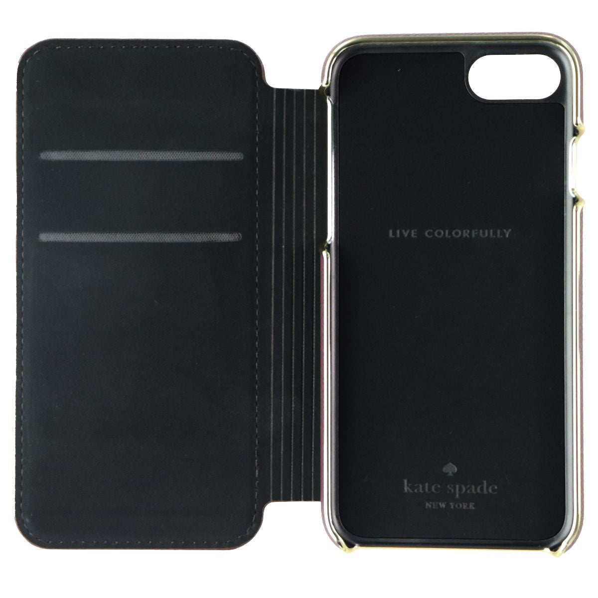 Kate Spade New York Folio Case for Apple iPhone SE (2nd Gen) / 8 / 7 - Mahogany Cell Phone - Cases, Covers & Skins Kate Spade New York - Simple Cell Bulk Wholesale Pricing - USA Seller