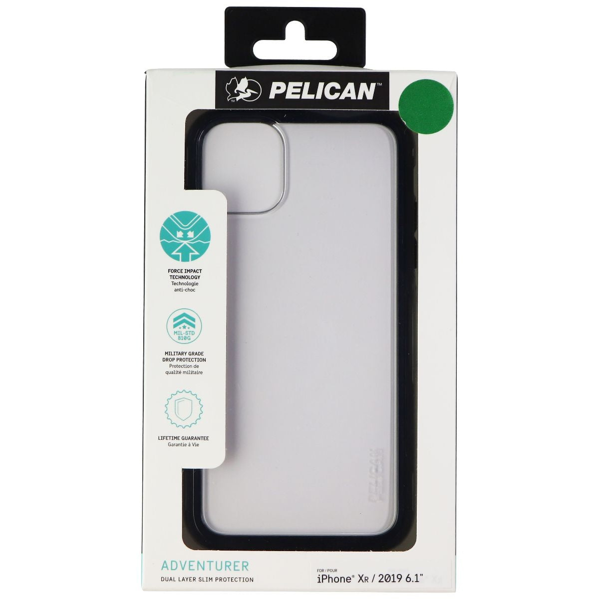 Pelican Adventurer Series Case for Apple iPhone 11 & iPhone XR - Clear/Black Cell Phone - Cases, Covers & Skins Pelican - Simple Cell Bulk Wholesale Pricing - USA Seller