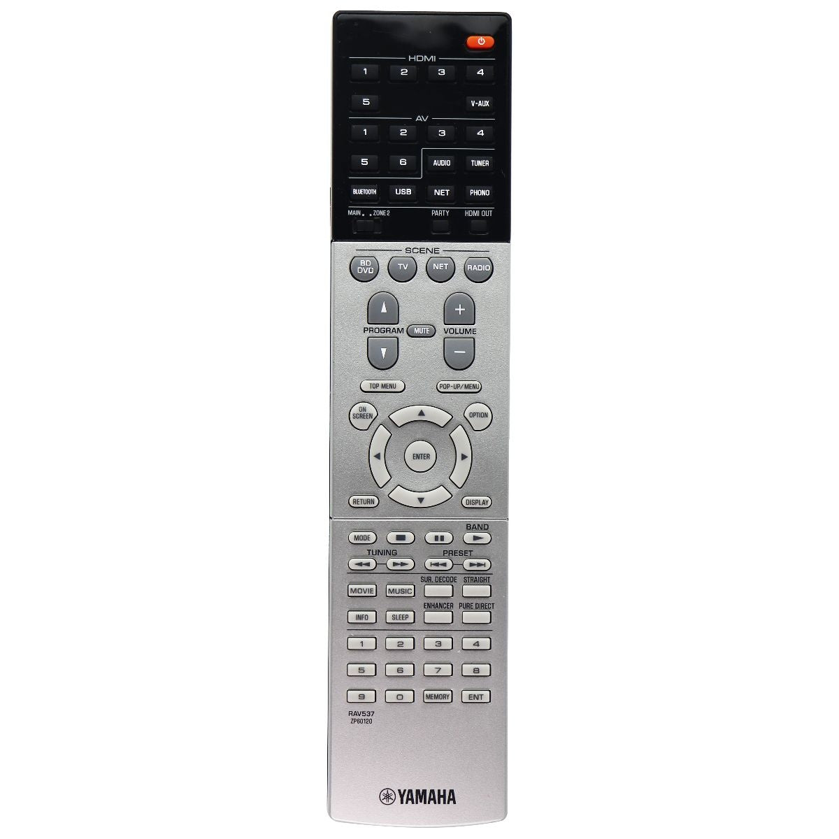 Yamaha RAV537 Original Remote Control for Select Yamaha Receivers (ZP60120) TV, Video & Audio Accessories - Remote Controls Yamaha - Simple Cell Bulk Wholesale Pricing - USA Seller
