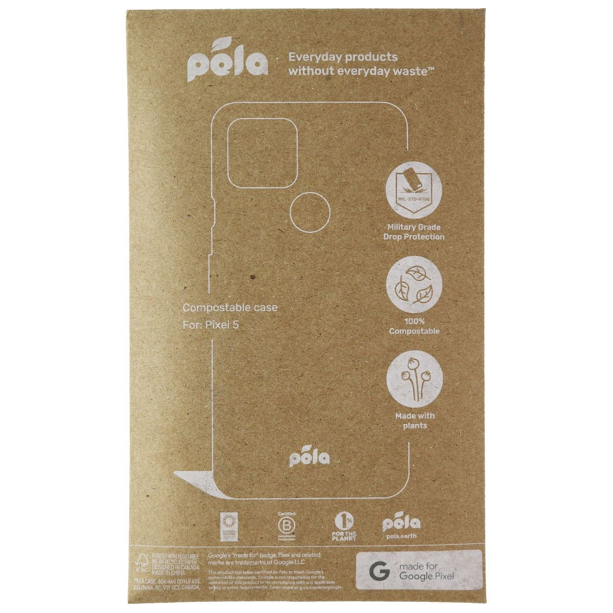 Pela Series Case for Google Pixel 5 - Green Cell Phone - Cases, Covers & Skins Pela - Simple Cell Bulk Wholesale Pricing - USA Seller