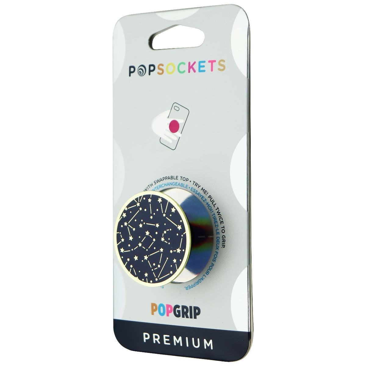 PopSockets Swappable PopGrip Stand & Grip - Enamel Constellation Prize Cell Phone - Mounts & Holders PopSockets - Simple Cell Bulk Wholesale Pricing - USA Seller