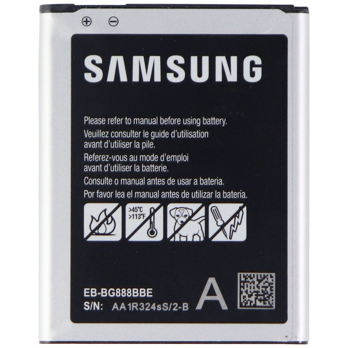 Samsung 3.85V (4500mAh) Rechargeable NFC Battery - Black (EB-BG888BBE) Cell Phone - Batteries Samsung - Simple Cell Bulk Wholesale Pricing - USA Seller