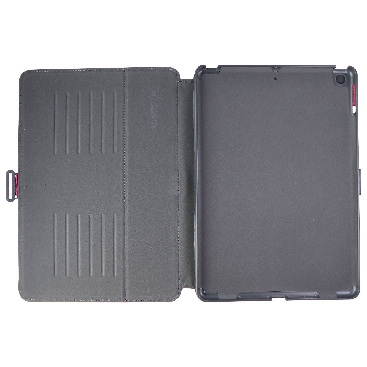 Speck Balance Folio Case for iPad 10.2-in (9th/8th/7th Gen) - Berry Red/Gray iPad/Tablet Accessories - Cases, Covers, Keyboard Folios Speck - Simple Cell Bulk Wholesale Pricing - USA Seller