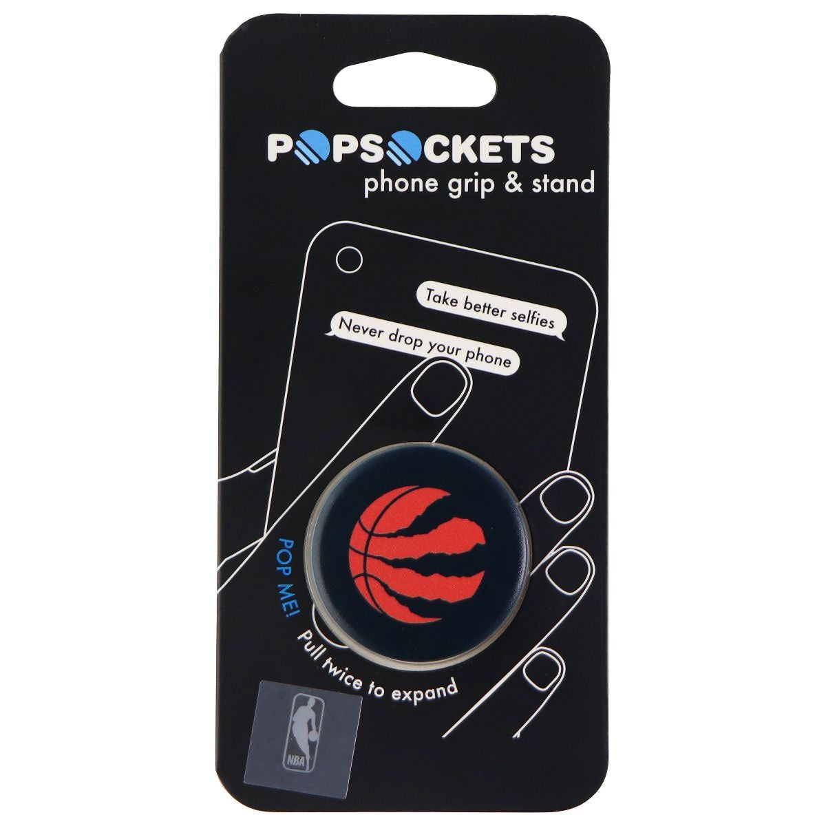 PopSockets Collapsible Grip & Stand for Phones and Tablets - Raptors Logo Cell Phone - Mounts & Holders PopSockets - Simple Cell Bulk Wholesale Pricing - USA Seller