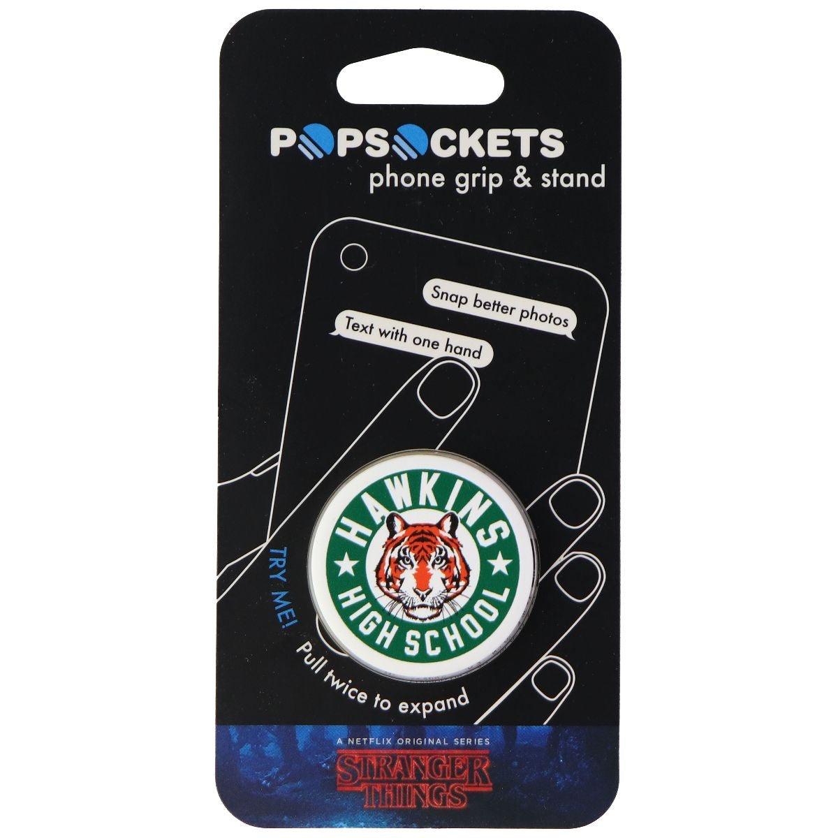 PopSockets: Collapsible Grip & Stand - Hawkins High School / Stranger Things Cell Phone - Mounts & Holders PopSockets - Simple Cell Bulk Wholesale Pricing - USA Seller