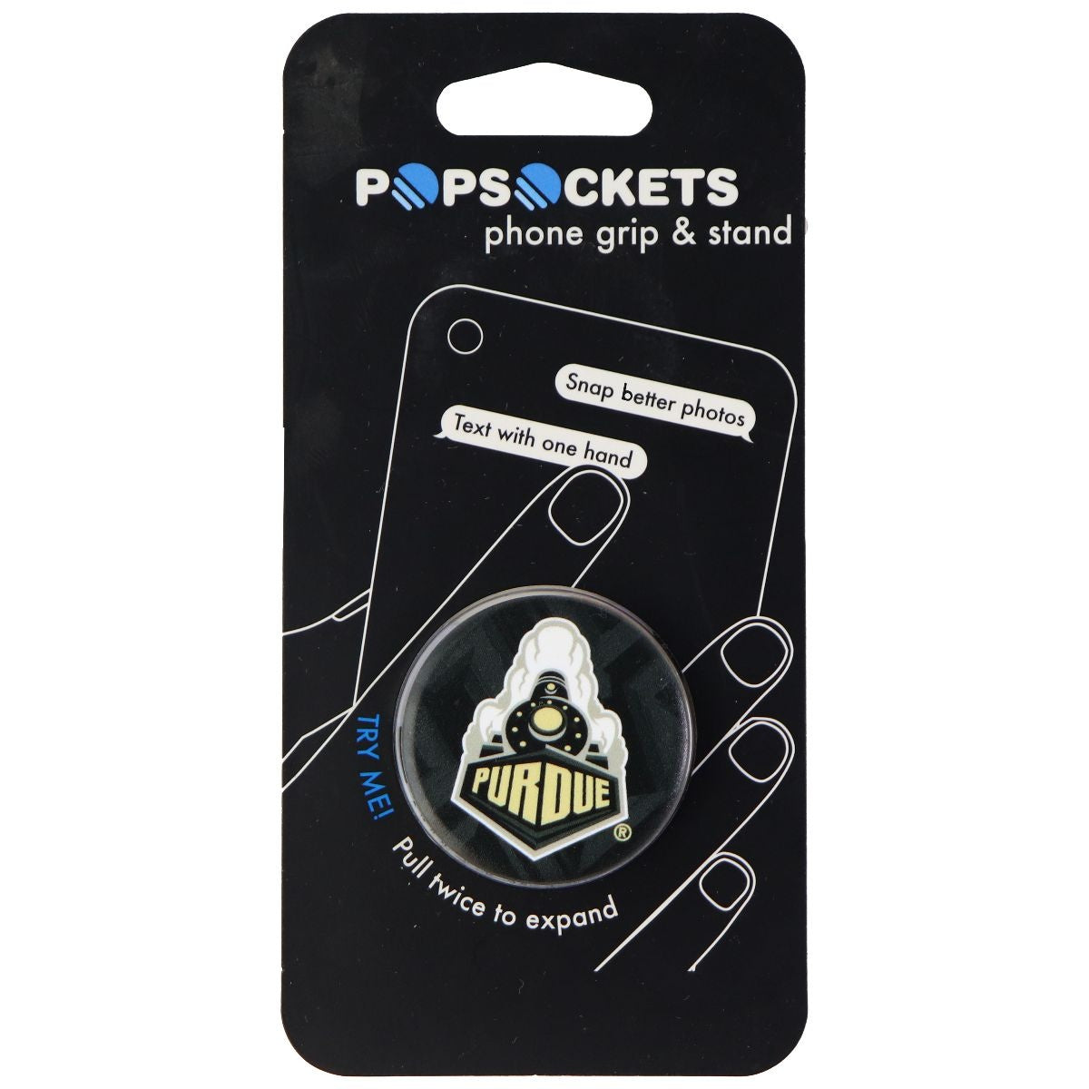 PopSockets: Collapsible Grip & Stand for Phones and Tablets - Purdue Cell Phone - Mounts & Holders PopSockets - Simple Cell Bulk Wholesale Pricing - USA Seller