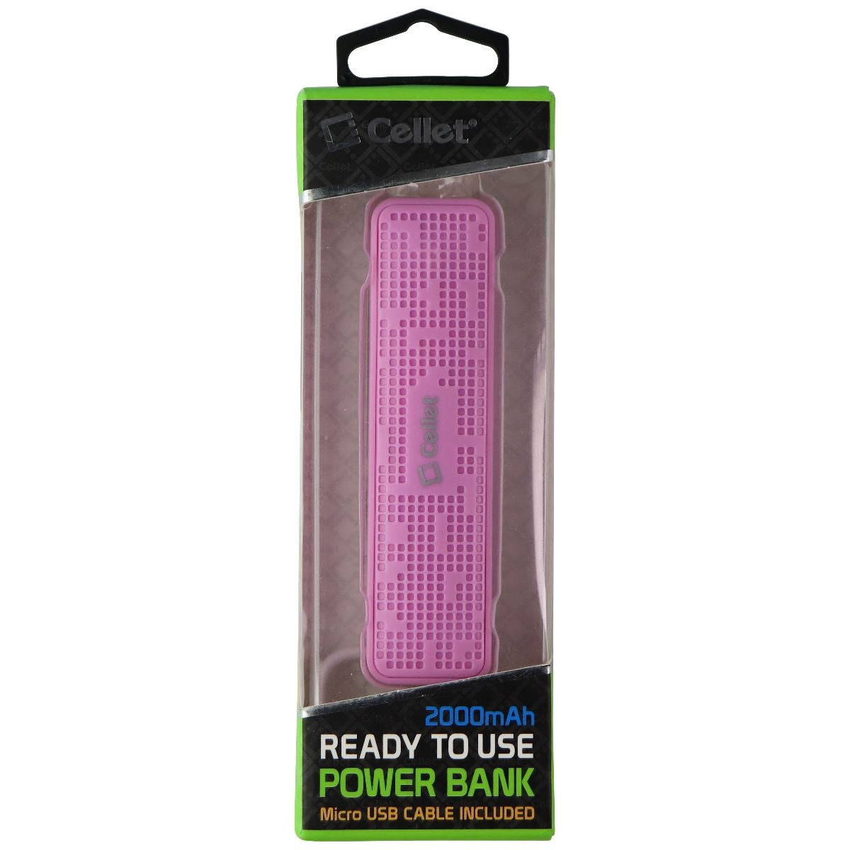 Cellet 2,000mAh Ready to Use USB Power Bank with Micro-USB Cable - Pink Cell Phone - Chargers & Cradles Cellet - Simple Cell Bulk Wholesale Pricing - USA Seller