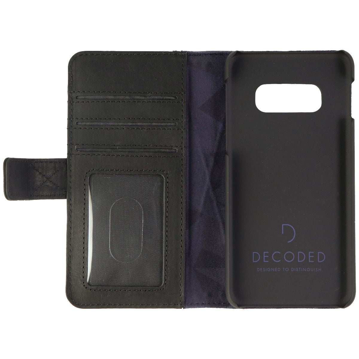 Decoded Detachable Wallet Case for Samsung Galaxy S10e - Black Cell Phone - Cases, Covers & Skins Decoded - Simple Cell Bulk Wholesale Pricing - USA Seller