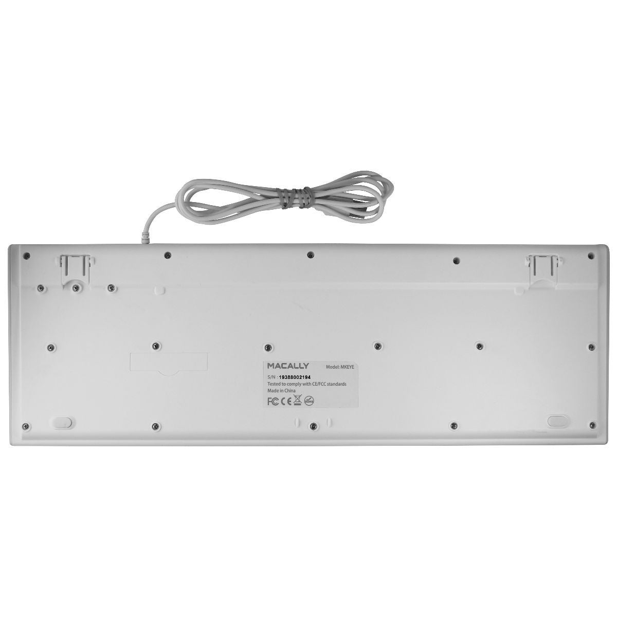 Macally Universal Wired USB 104 Key Keyboard for PC & More - White (MKEYE) Keyboards/Mice - Keyboards & Keypads Macally - Simple Cell Bulk Wholesale Pricing - USA Seller