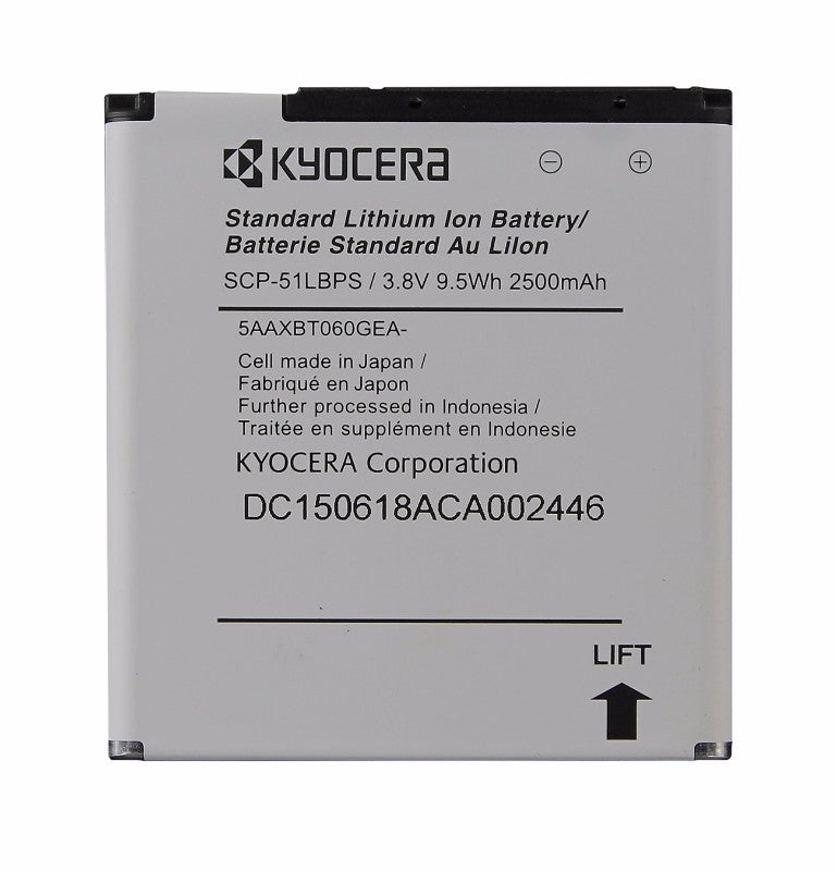 OEM Kyocera SCP-51LBPS 2500 mAh Replacement Battery for Kyocera Torque E6710 Cell Phone - Batteries Kyocera - Simple Cell Bulk Wholesale Pricing - USA Seller