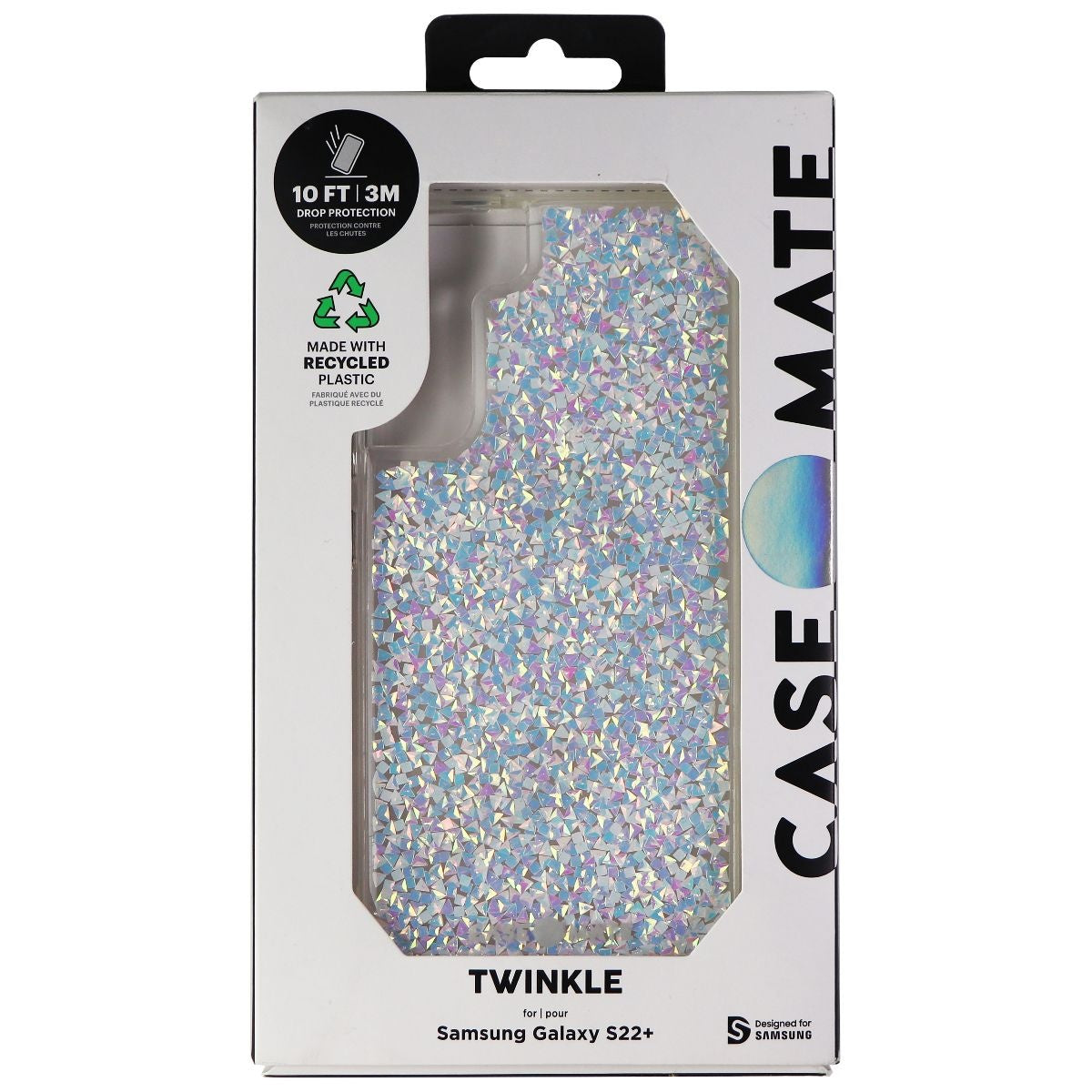 Case-Mate Twinkle Series Hard Case for Samsung Galaxy (S22+) - Stardust Cell Phone - Cases, Covers & Skins Case-Mate - Simple Cell Bulk Wholesale Pricing - USA Seller