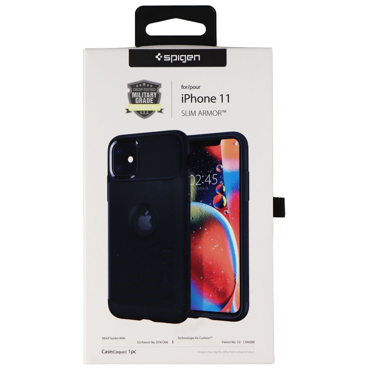 Spigen Slim Armor Series Case for Apple iPhone 11 - Black Cell Phone - Cases, Covers & Skins Spigen - Simple Cell Bulk Wholesale Pricing - USA Seller