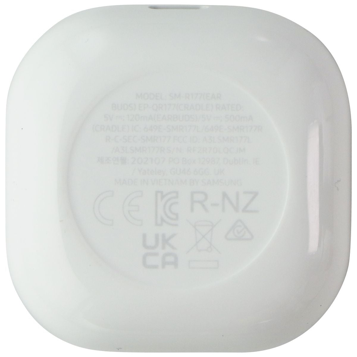 Samsung Charging Cradle Case for Galaxy Buds 2 - White/Olive (EP-QR177) Portable Audio - Headphones Samsung - Simple Cell Bulk Wholesale Pricing - USA Seller