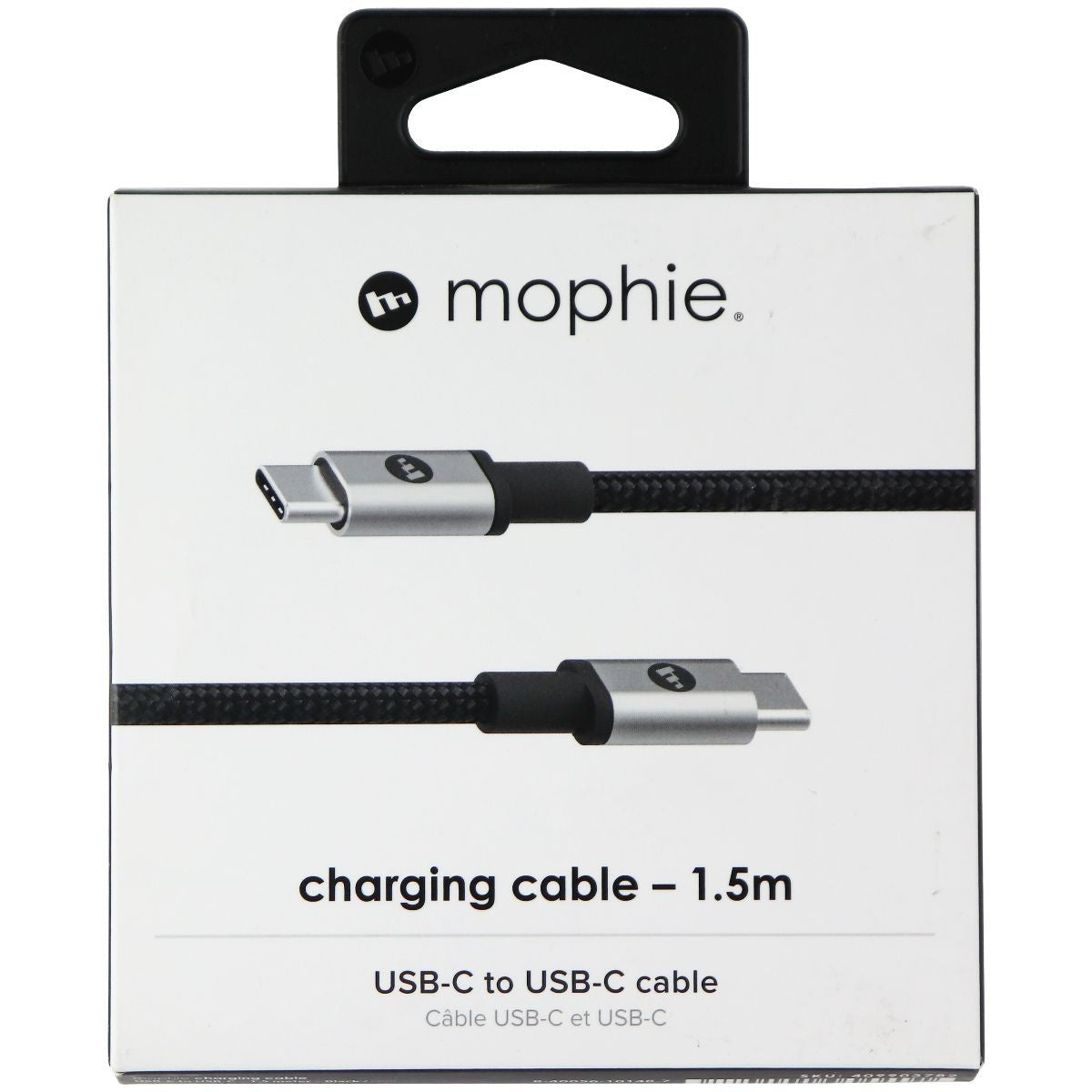 Mophie (5-Foot) Braided USB-C to USB-C Charge and Sync Cable - Black Cell Phone - Cables & Adapters Mophie - Simple Cell Bulk Wholesale Pricing - USA Seller