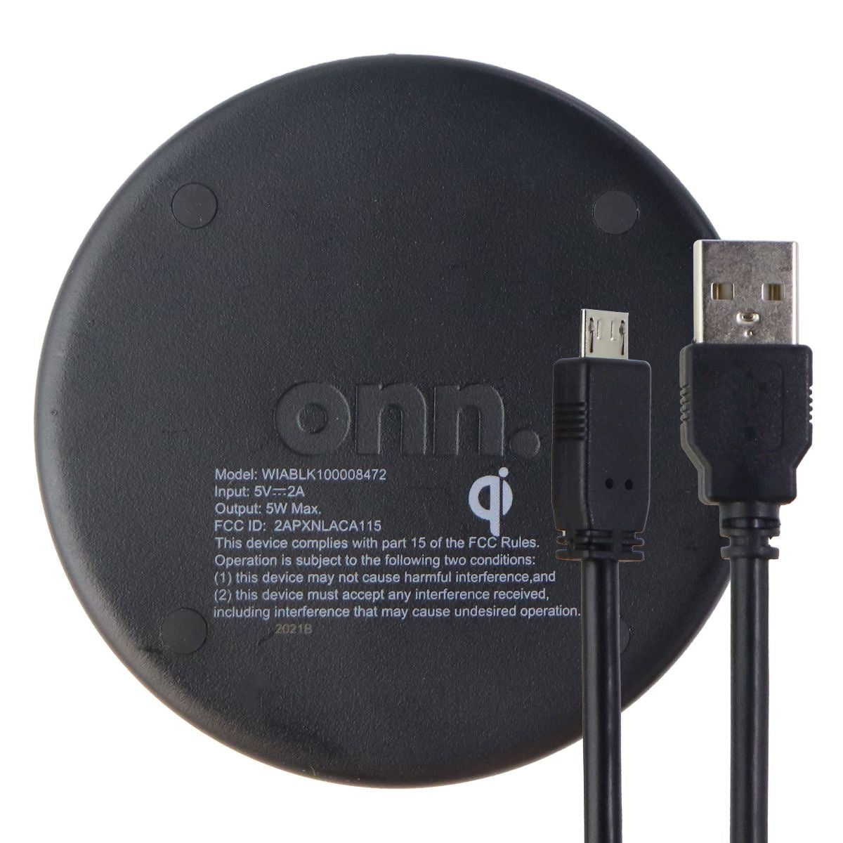 Onn (5V/2A) 5-Watt Wireless Qi Charging Pad for Qi Smartphones - Black Cell Phone - Chargers & Cradles ONN - Simple Cell Bulk Wholesale Pricing - USA Seller