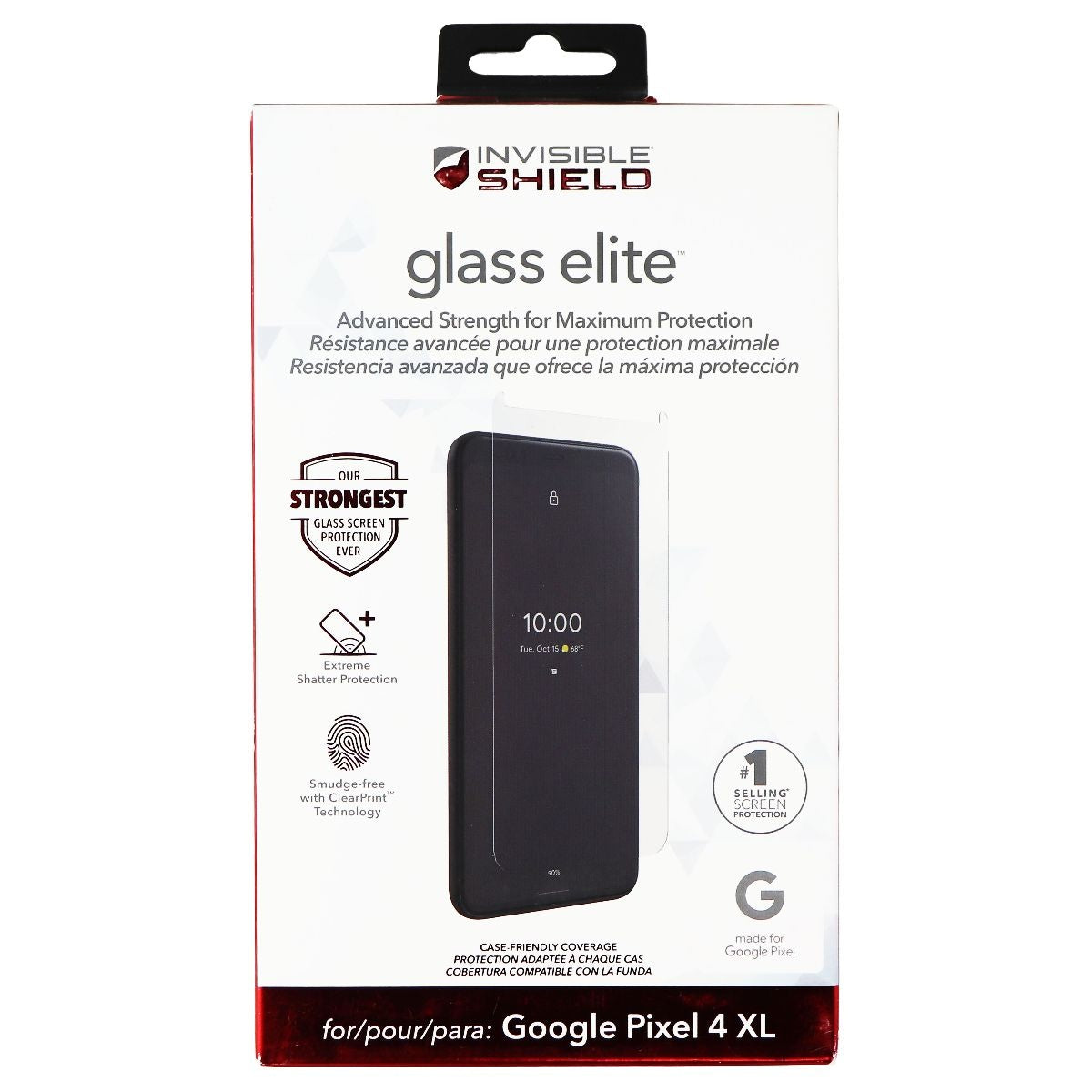 ZAGG InvisibleShield Glass Elite Screen Protector for Google Pixel 4 XL Cell Phone - Screen Protectors Zagg - Simple Cell Bulk Wholesale Pricing - USA Seller