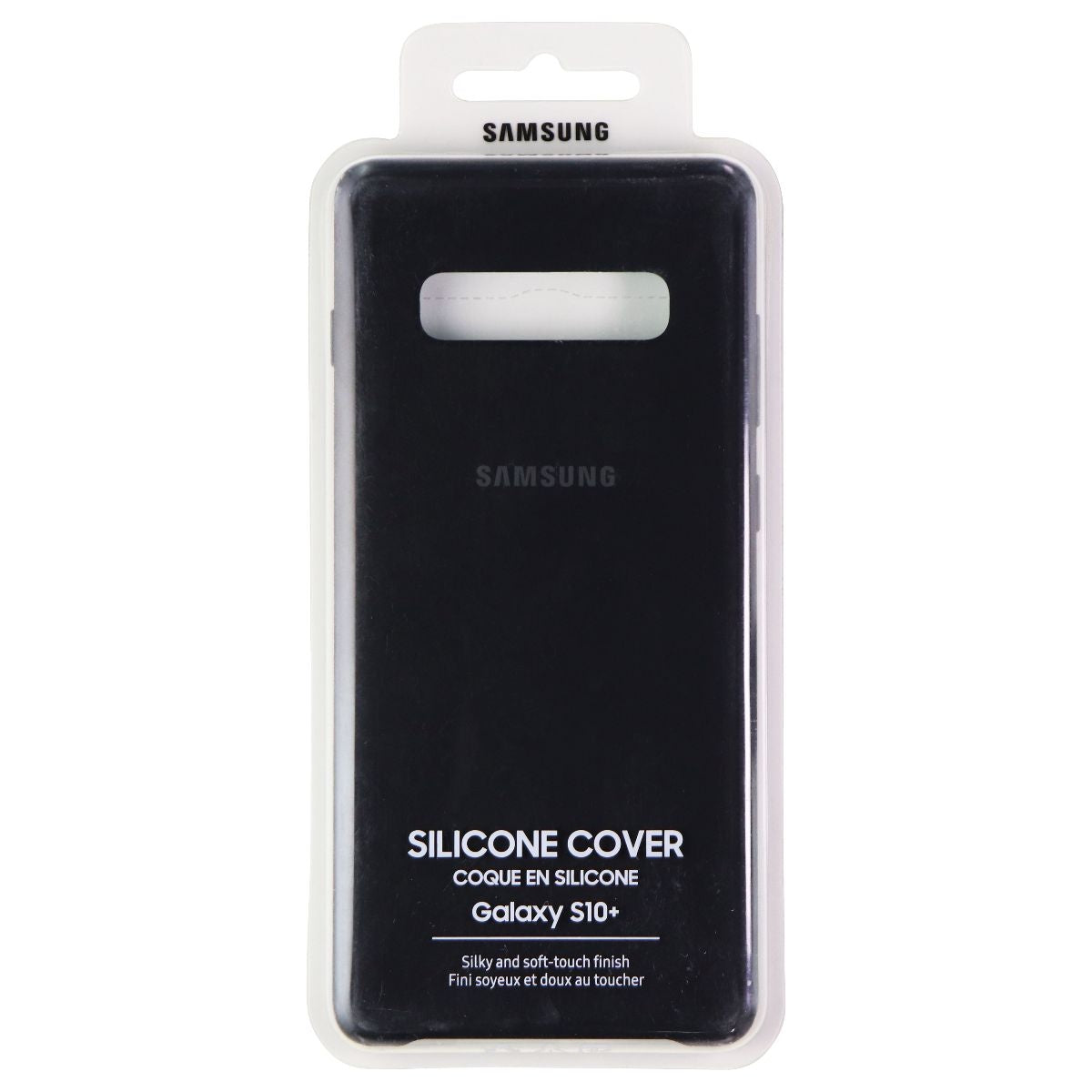 Samsung Silicone Back Cover Case for Galaxy S10+ (Plus) - Black Cell Phone - Cases, Covers & Skins Samsung - Simple Cell Bulk Wholesale Pricing - USA Seller