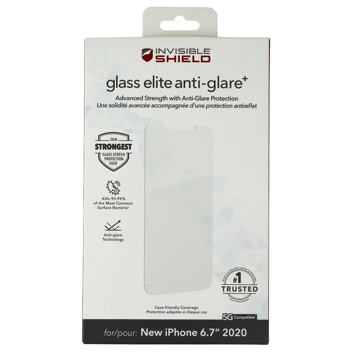 ZAGG InvisibleShield Glass Elite Anti-Glare Plus for iPhone 12 Pro Max - Clear Cell Phone - Screen Protectors Zagg - Simple Cell Bulk Wholesale Pricing - USA Seller