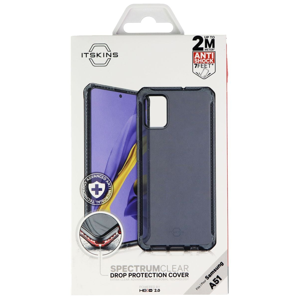 ITSKINS Spectrum Clear Series Case for Samsung Galaxy A51 - Smoke Cell Phone - Cases, Covers & Skins ITSKINS - Simple Cell Bulk Wholesale Pricing - USA Seller