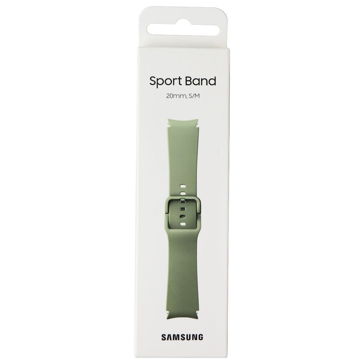 Samsung (20mm, S/M) Sport Band for Samsung Galaxy Watch4 - Olive Green Smart Watch Accessories - Watch Bands Samsung - Simple Cell Bulk Wholesale Pricing - USA Seller