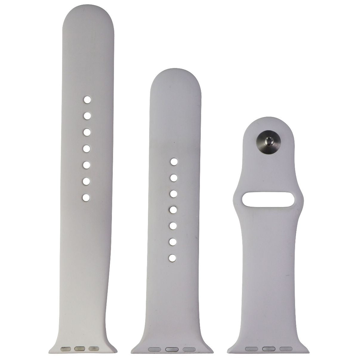 Apple (42mm) Sport Band for Apple Watch 42/44/45mm All Series - White Smart Watch Accessories - Watch Bands Apple - Simple Cell Bulk Wholesale Pricing - USA Seller