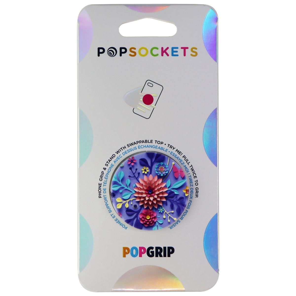 PopSockets: PopGrip with Swappable Top for Phones and Tablets - Craft Flowers Cell Phone - Mounts & Holders PopSockets - Simple Cell Bulk Wholesale Pricing - USA Seller