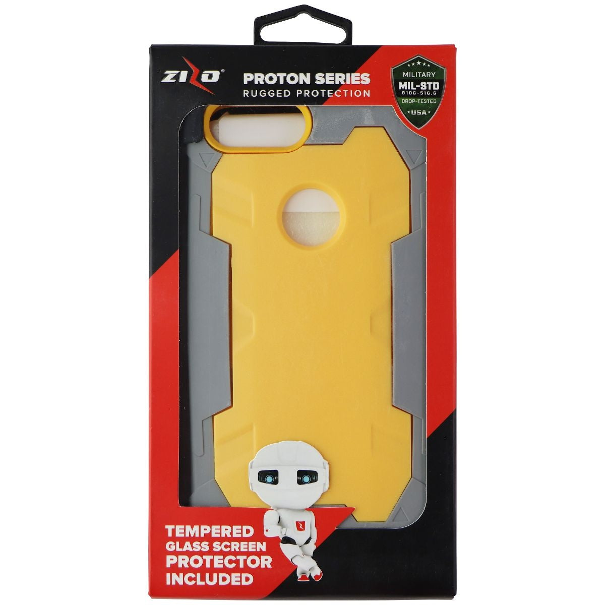 Zizo Proton Case, Holster, & Screen Protector for iPhone 7 Plus - Yellow/Gray Cell Phone - Cases, Covers & Skins Zizo - Simple Cell Bulk Wholesale Pricing - USA Seller