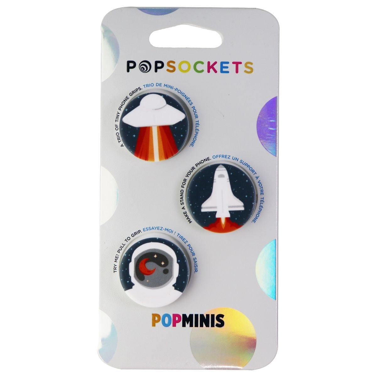 PopSockets PopMini Grips for Phones & Tablets (3 Pack) - Infinity and Beyond Cell Phone - Mounts & Holders PopSockets - Simple Cell Bulk Wholesale Pricing - USA Seller