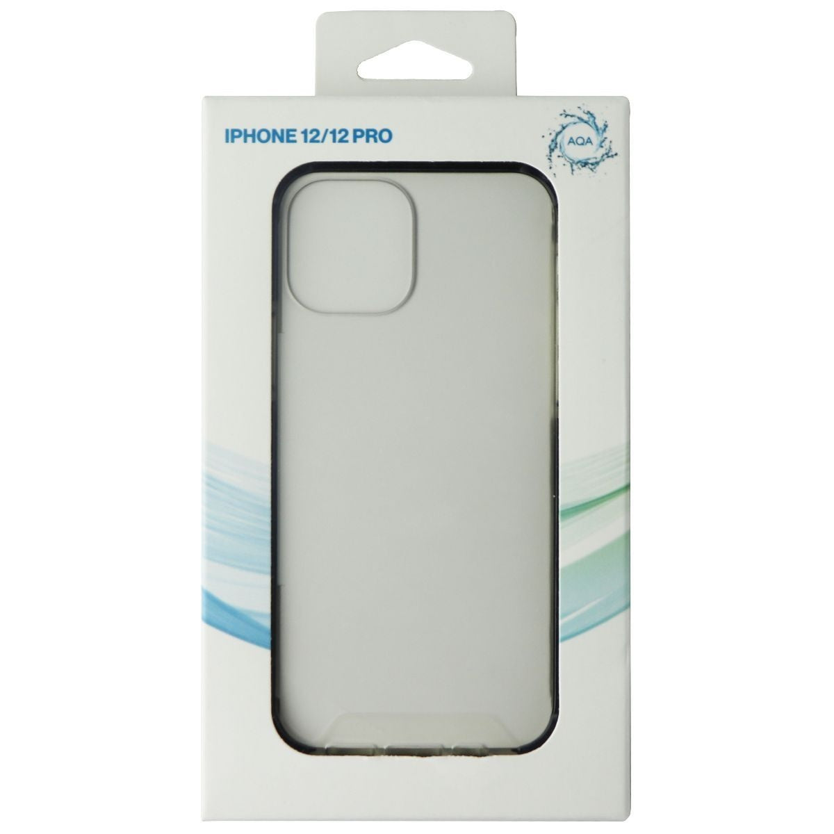 AQA Hard Protective Case for Apple iPhone 12/12 Pro - Clear/Black Cell Phone - Cases, Covers & Skins AQA - Simple Cell Bulk Wholesale Pricing - USA Seller