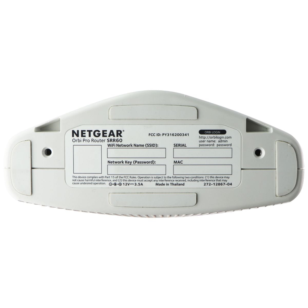 NETGEAR Orbi Pro Tri-Band WiFi Router for Business with 3Gbps speed (SRR60) Networking - Wireless Wi-Fi Routers Netgear - Simple Cell Bulk Wholesale Pricing - USA Seller