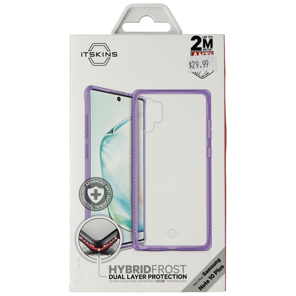 ITSKINS Hybrid Frost Dual Layer Case for Samsung Galaxy (Note10+) - Purple/Clear Cell Phone - Cases, Covers & Skins ITSKINS - Simple Cell Bulk Wholesale Pricing - USA Seller