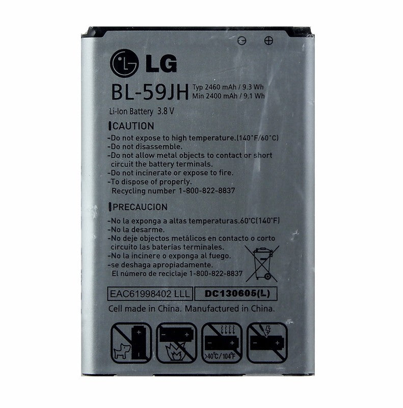 LG Rechargeable (2,460mAh) OEM Battery (BL-59JH) for Optimus F3Q D520 Cell Phone - Batteries LG - Simple Cell Bulk Wholesale Pricing - USA Seller