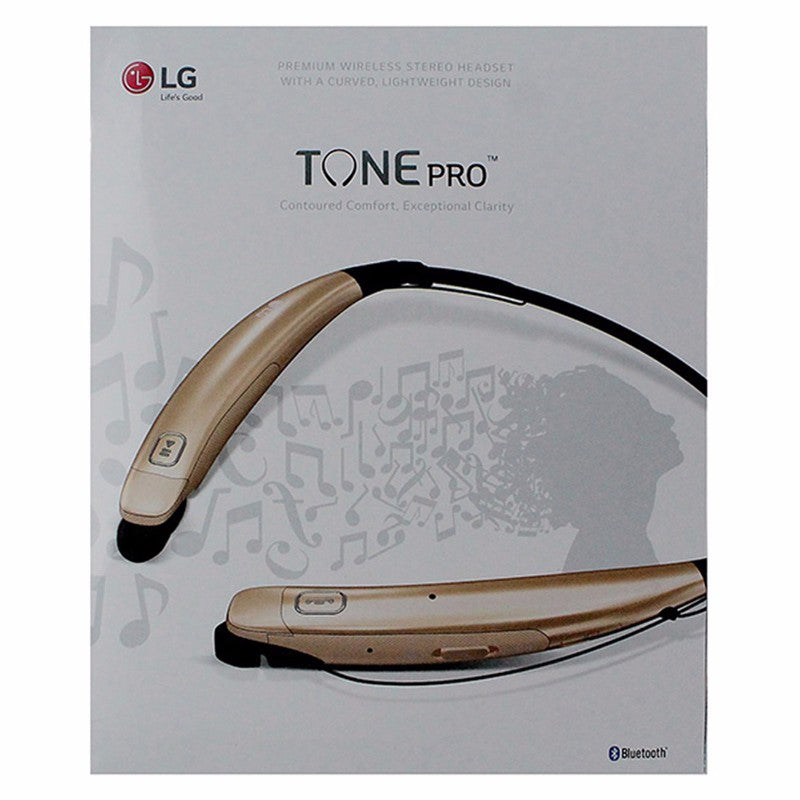 LG Tone Pro 770 Series Bluetooth Wireless Stereo Headset Neckband - Gold Cell Phone - Headsets LG - Simple Cell Bulk Wholesale Pricing - USA Seller