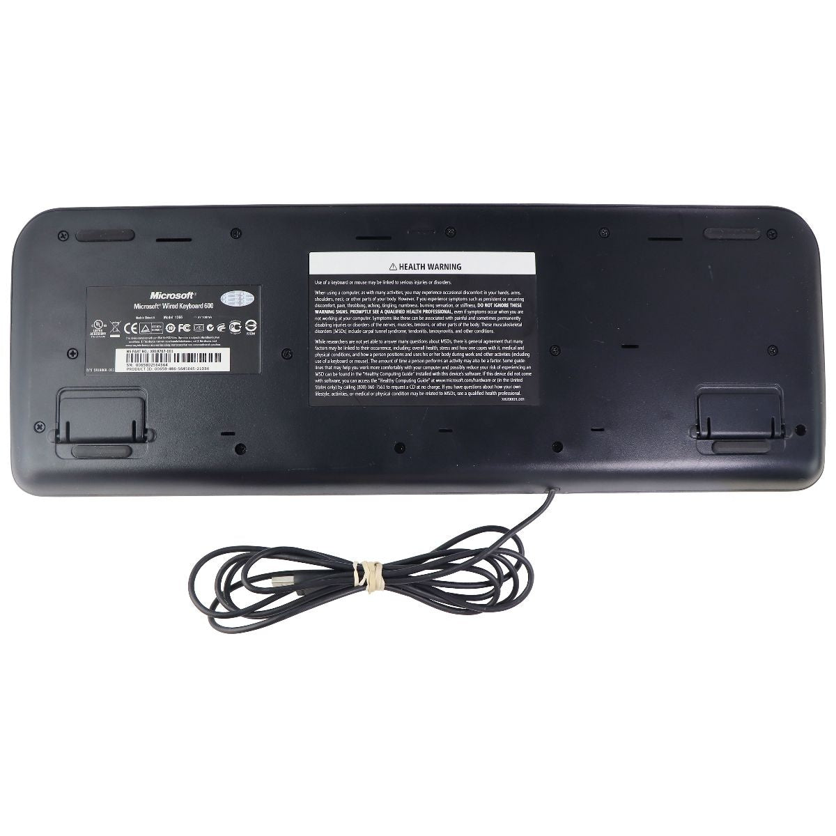 Microsoft Wired USB Keyboard 600 for Windows PC & More - Black (1366) Gaming/Console - Keyboards & Keypads Microsoft - Simple Cell Bulk Wholesale Pricing - USA Seller