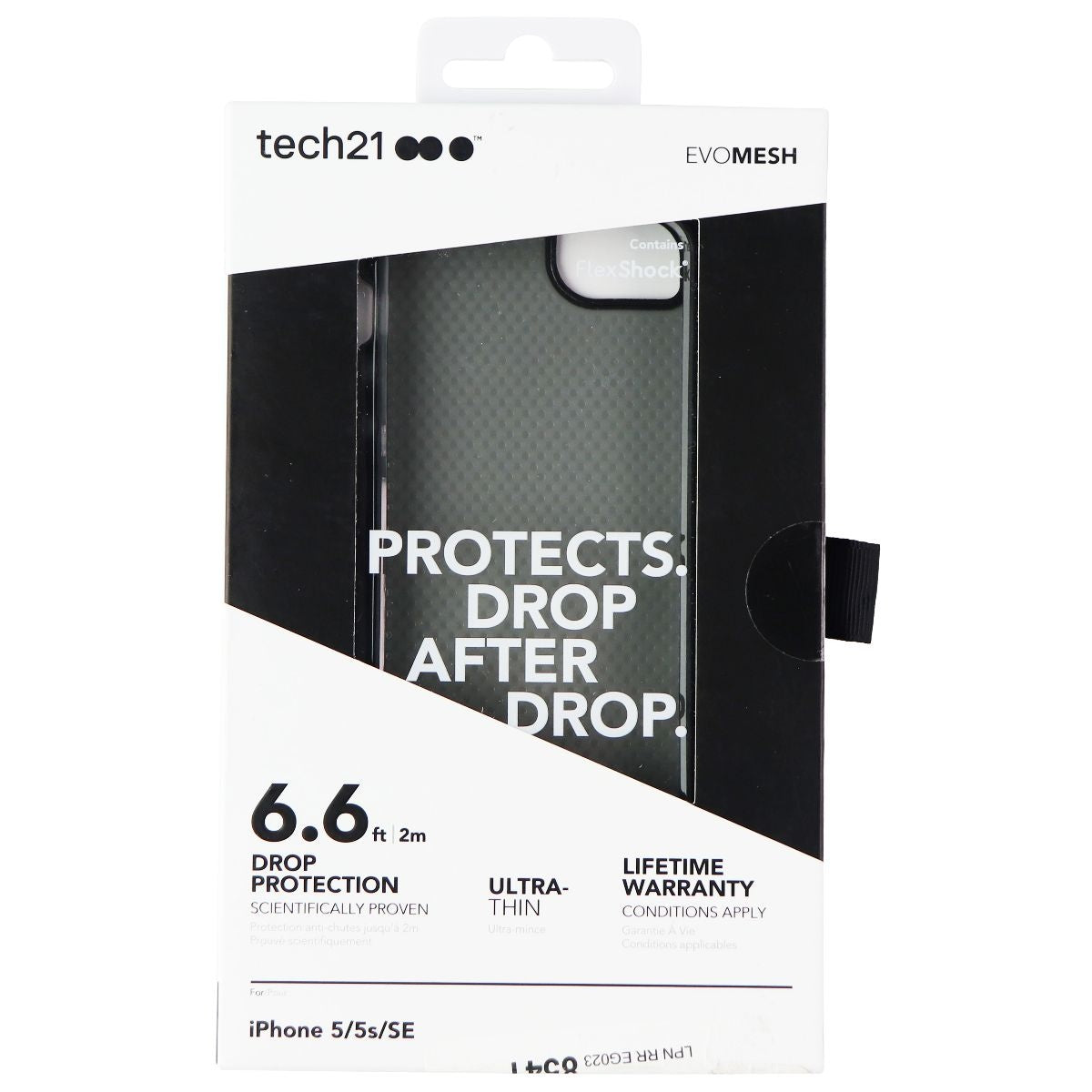 Tech21 Evo Mesh Series Case for Apple iPhone 5/5s/SE (1st Gen) - Smokey/Black Cell Phone - Cases, Covers & Skins Tech21 - Simple Cell Bulk Wholesale Pricing - USA Seller