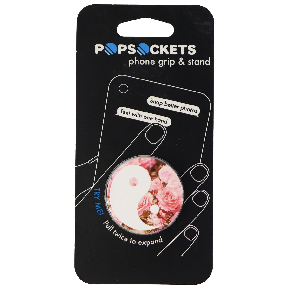PopSockets: Collapsible Grip & Stand for Phones and Tablets - Yin Yang Roses Cell Phone - Mounts & Holders PopSockets - Simple Cell Bulk Wholesale Pricing - USA Seller