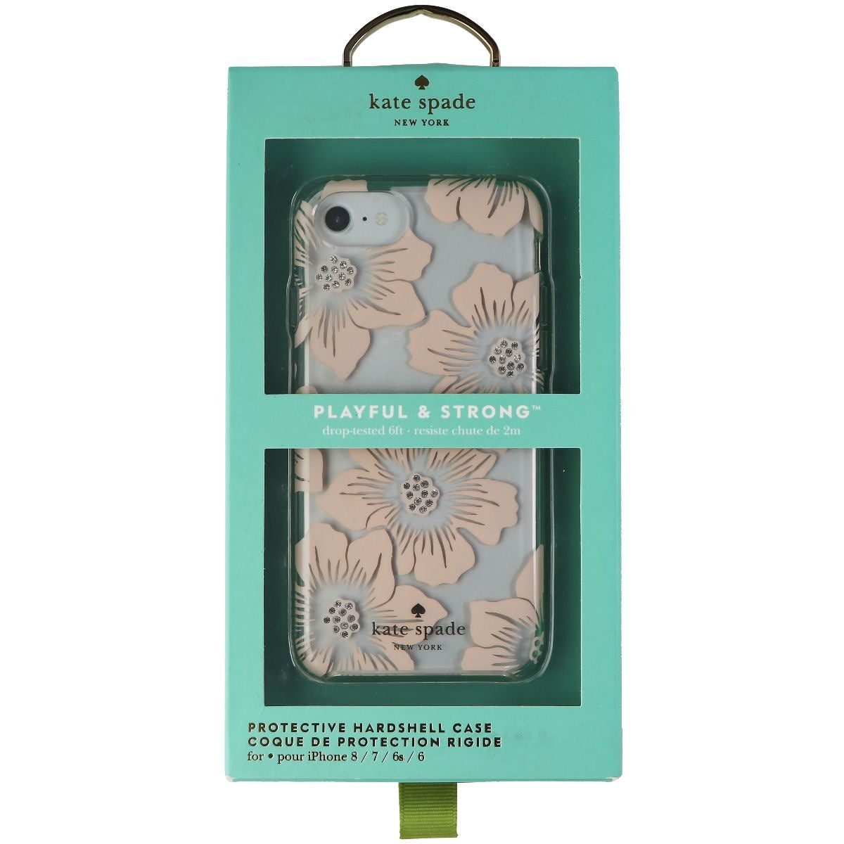 Kate Spade Protective Hardshell Case for iPhone 8 / 7 / 6s / 6 - Hollyhock Blush Cell Phone - Cases, Covers & Skins Kate Spade - Simple Cell Bulk Wholesale Pricing - USA Seller
