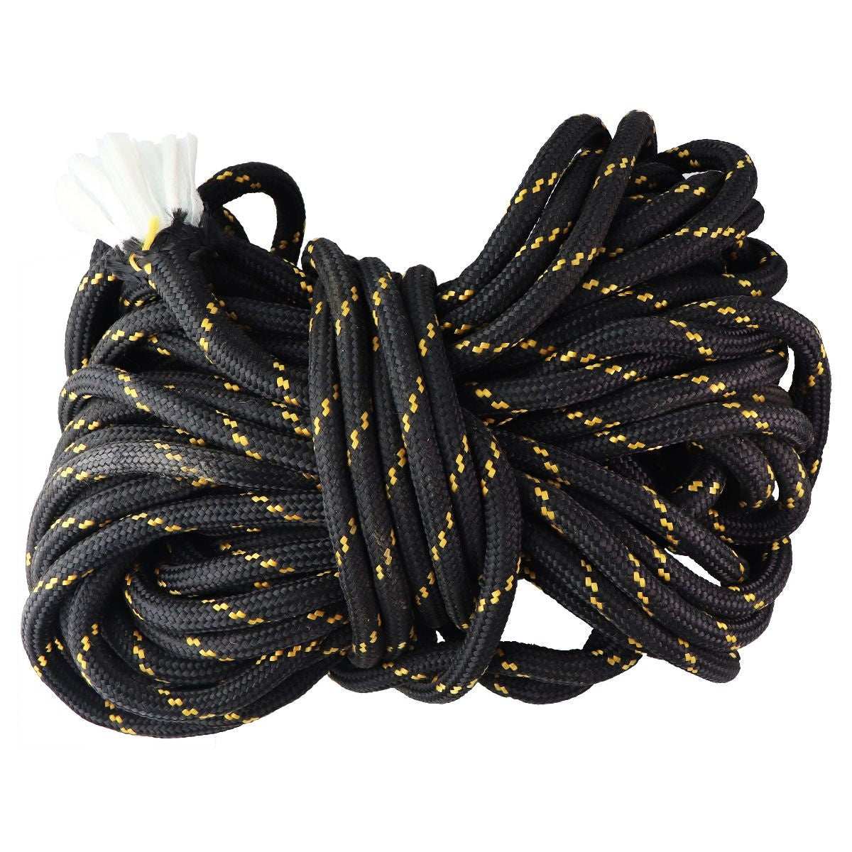 1/2 Inch Thick 80 Feet Arborist Rigging Rope - Black/Yellow Other Sporting Goods Unbranded - Simple Cell Bulk Wholesale Pricing - USA Seller