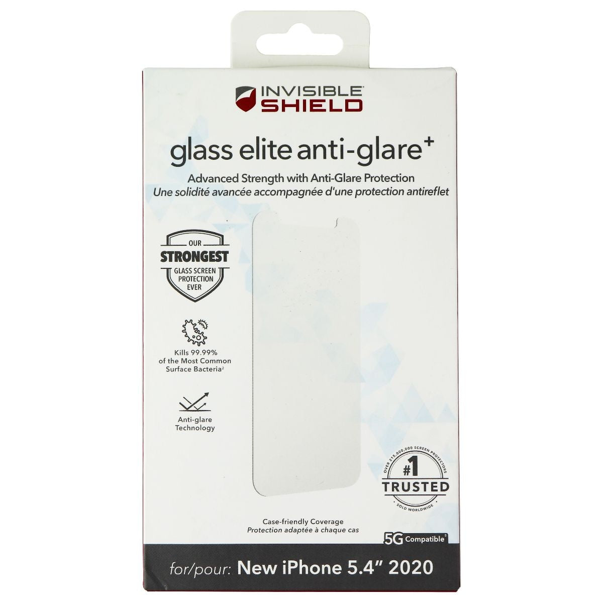 ZAGG InvisibleShield Glass Elite Anti-Glare Plus for iPhone 12 Mini - Clear Cell Phone - Screen Protectors Zagg - Simple Cell Bulk Wholesale Pricing - USA Seller