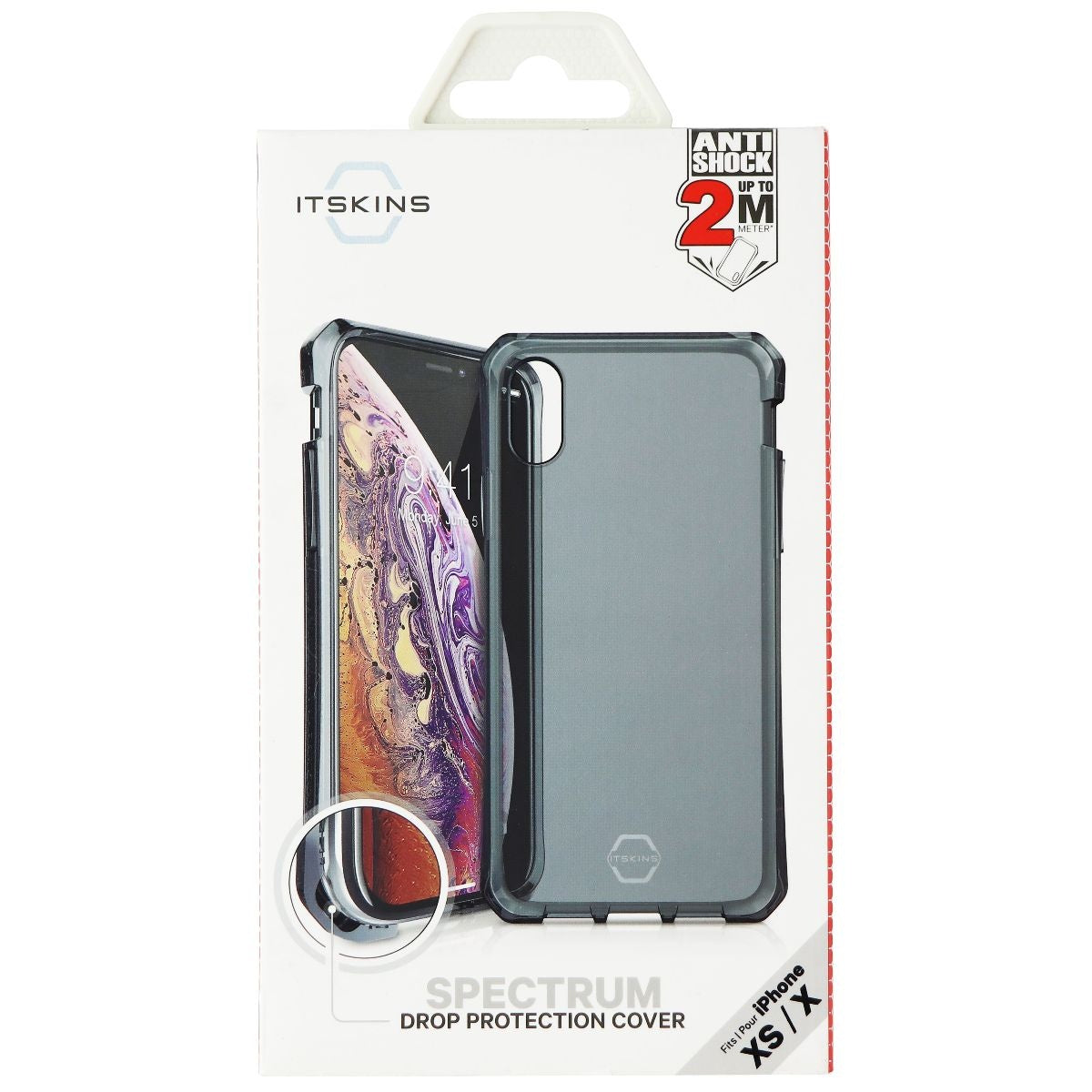 ITSKINS Spectrum Series Case for Apple iPhone Xs / X - Black Translucent Cell Phone - Cases, Covers & Skins ITSKINS - Simple Cell Bulk Wholesale Pricing - USA Seller